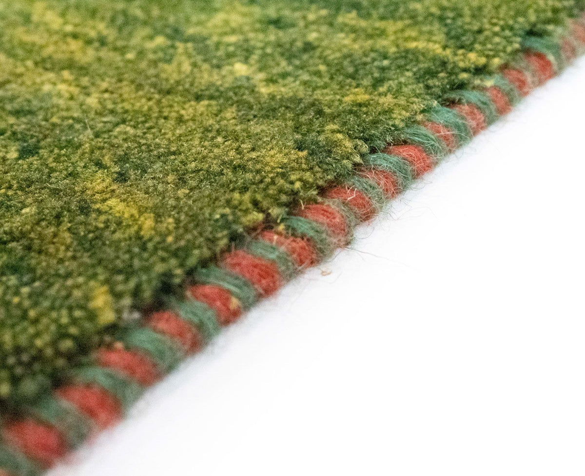 Runner Gabbeh-matta - persisk - 205 x 66 cm - grön