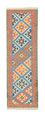 Runner Kelim Carpet - orientalisk matta - 203 x 64 cm - orange