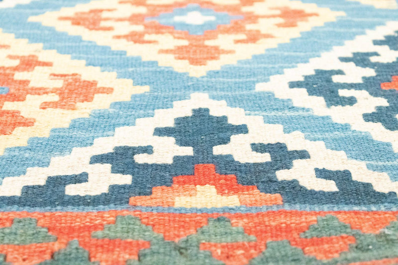 Runner Kelim Carpet - orientalisk matta - 203 x 64 cm - orange