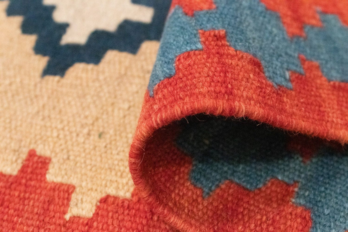 Runner Kelim Carpet - orientalisk matta - 205 x 60 cm - beige