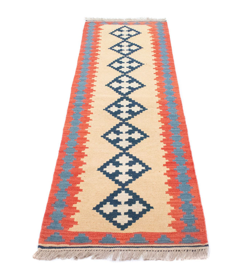 Runner Kelim Carpet - orientalisk matta - 205 x 60 cm - beige