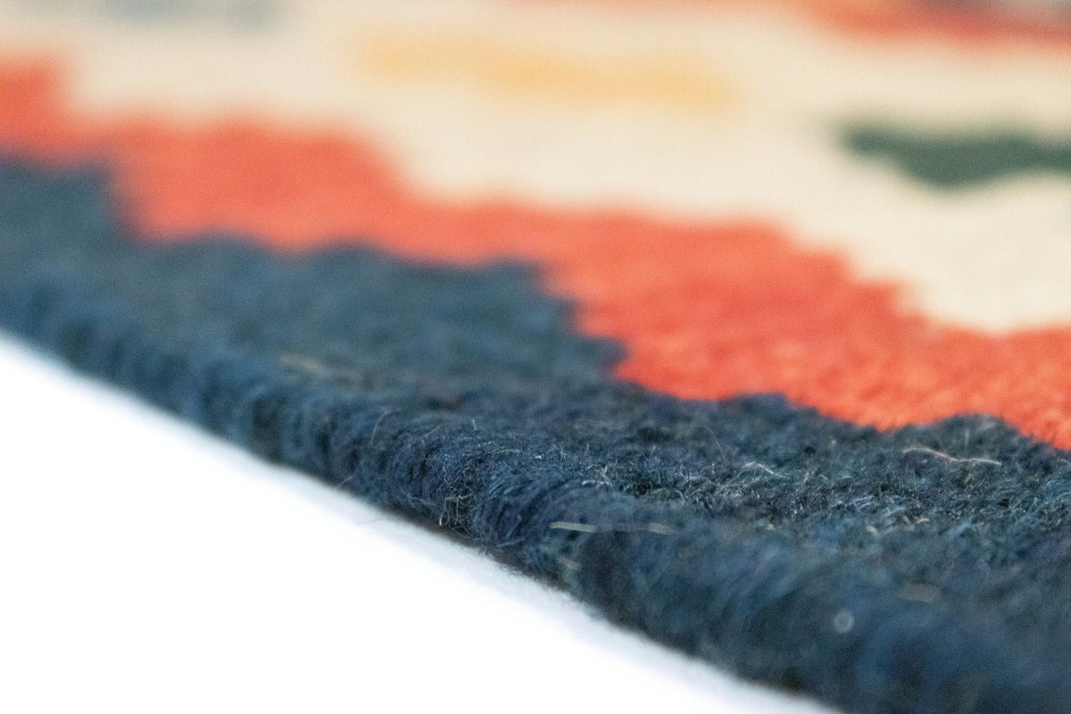 Runner Kelim Carpet - orientalisk matta - 200 x 63 cm - orange