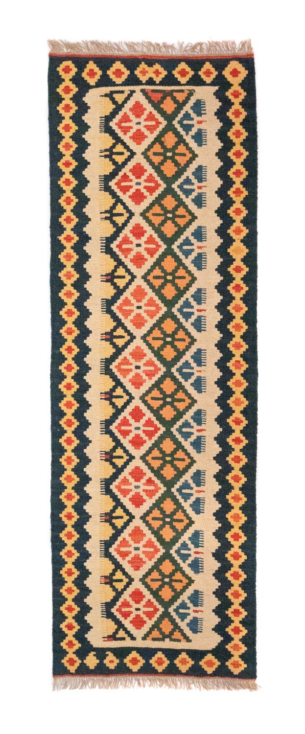 Runner Kelim Carpet - orientalisk matta - 207 x 65 cm - beige