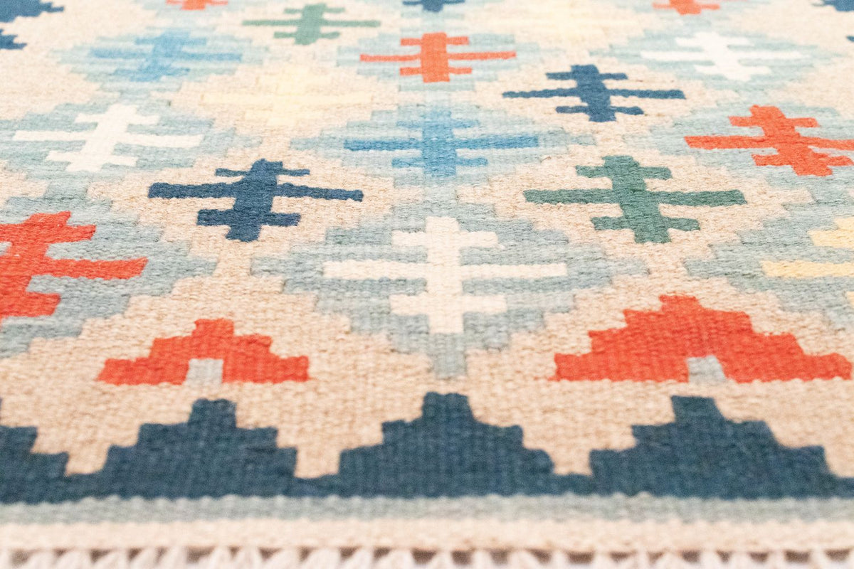 Runner Kelim Carpet - orientalisk matta - 193 x 61 cm - beige