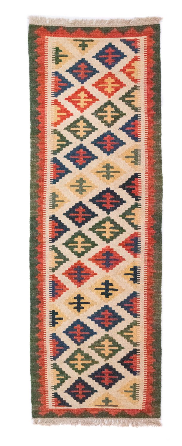 Runner Kelim Carpet - orientalisk matta - 192 x 62 cm - beige