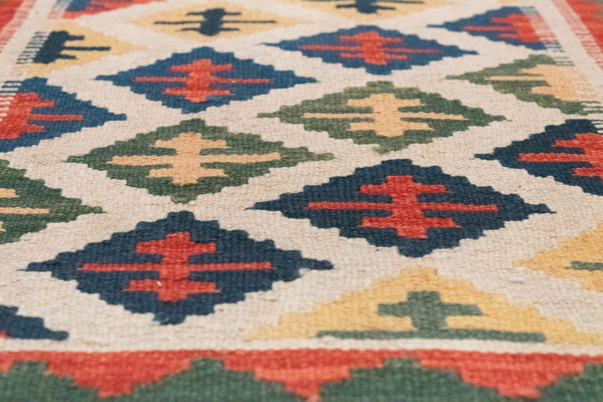 Runner Kelim Carpet - orientalisk matta - 192 x 62 cm - beige