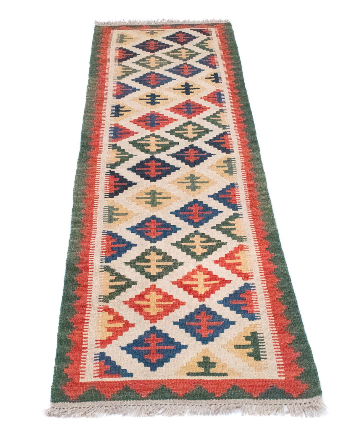 Runner Kelim Carpet - orientalisk matta - 192 x 62 cm - beige