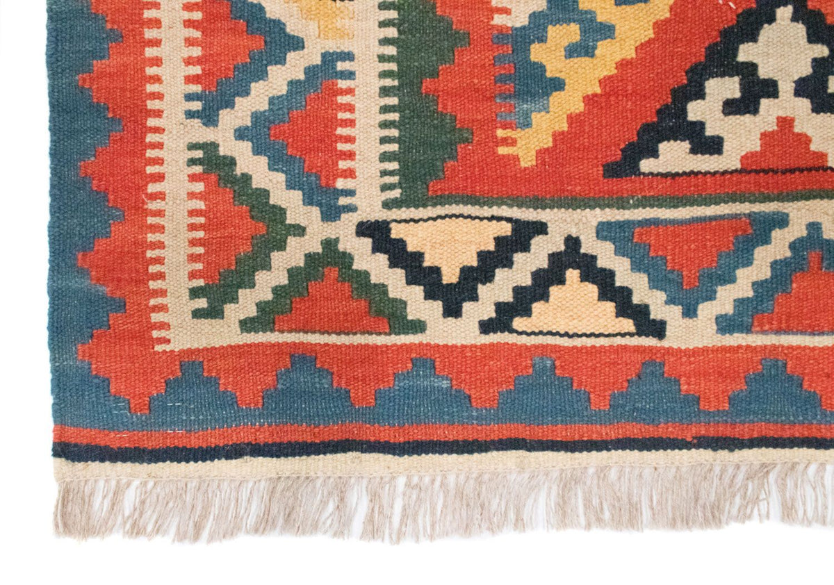 Kelim Carpet - orientalisk matta - 212 x 148 cm - orange