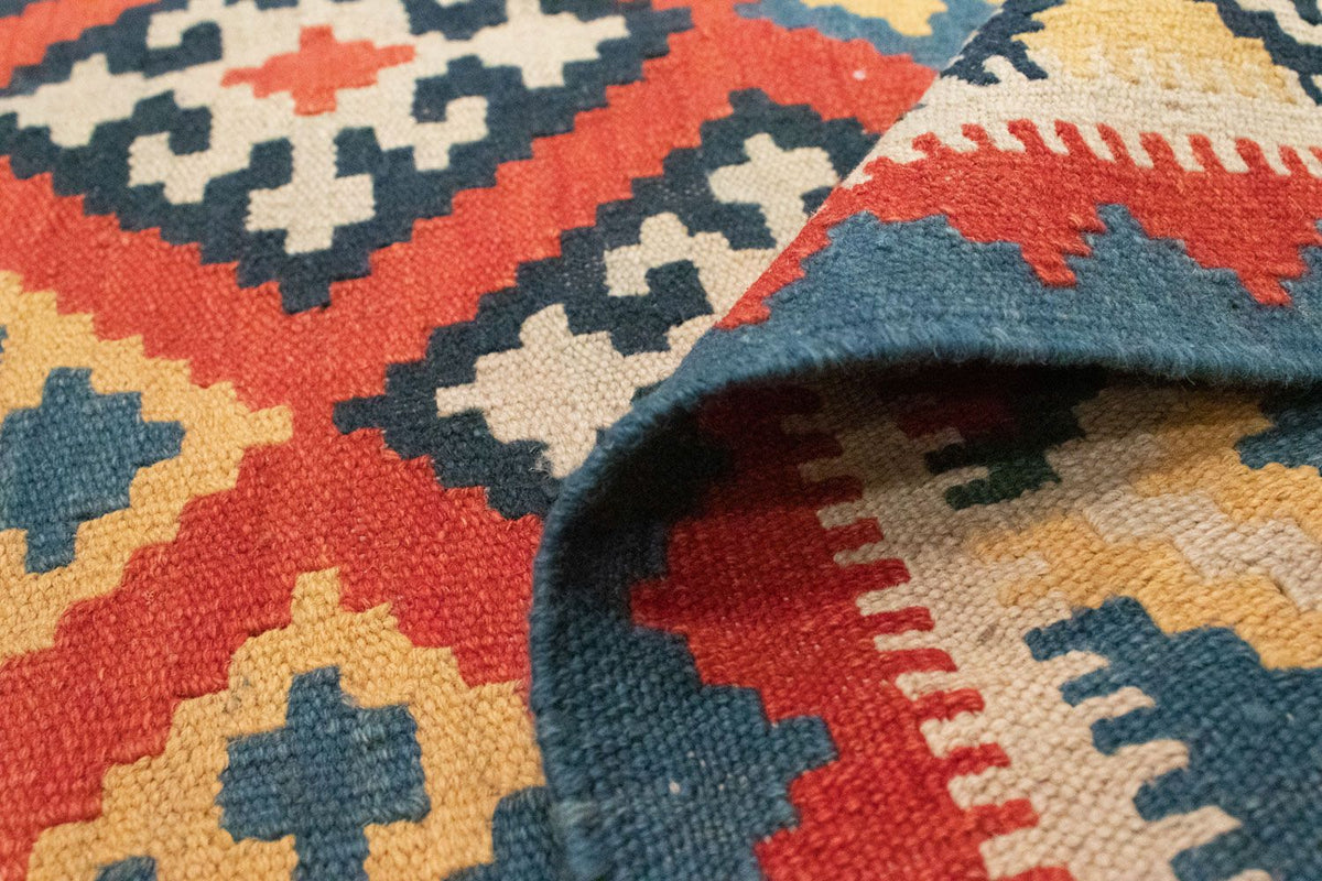 Kelim Carpet - orientalisk matta - 212 x 148 cm - orange