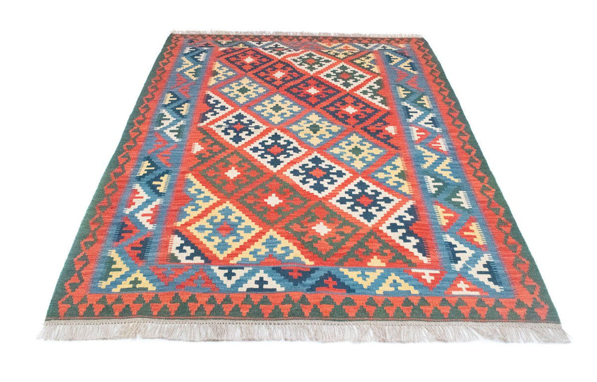 Kelim Carpet - orientalisk matta - 205 x 152 cm - orange