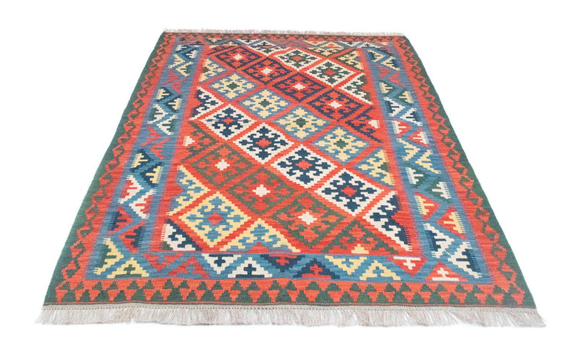 Kelim Carpet - orientalisk matta - 205 x 152 cm - orange