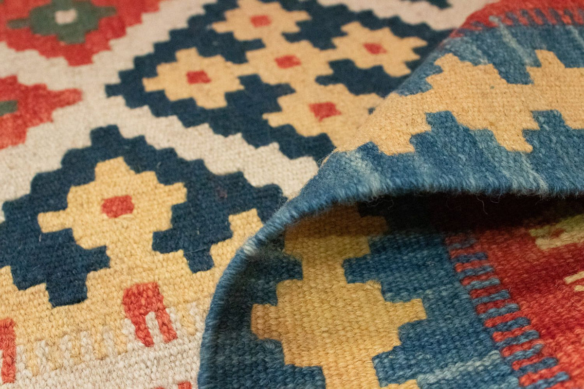 Kelim Carpet - orientalisk matta - 202 x 153 cm - orange