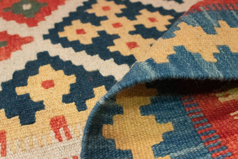 Kelim Carpet - orientalisk matta - 202 x 153 cm - orange