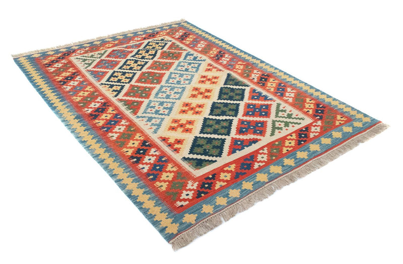 Kelim Carpet - orientalisk matta - 202 x 153 cm - orange