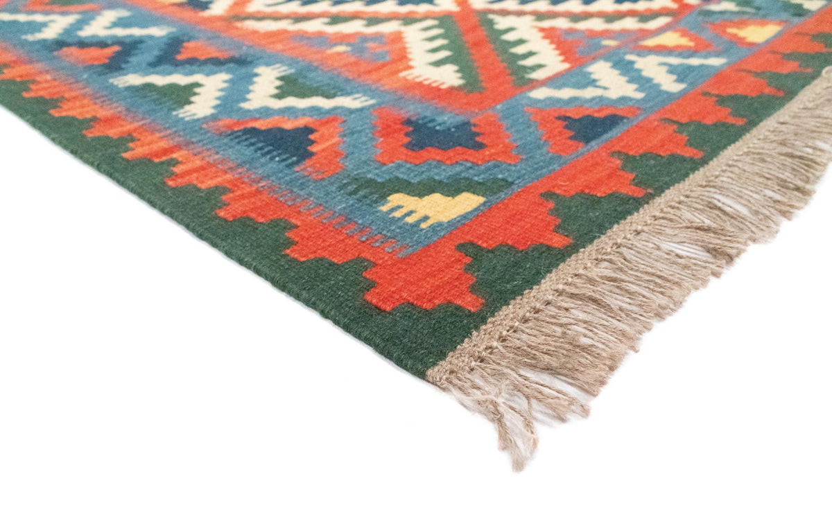 Kelim Carpet - orientalisk matta - 196 x 150 cm - orange