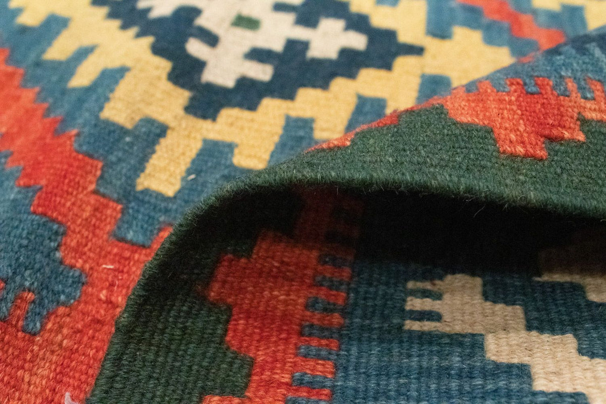 Kelim Carpet - orientalisk matta - 196 x 150 cm - orange