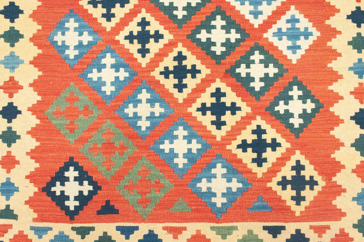 Kelim Carpet - orientalisk matta - 200 x 155 cm - orange