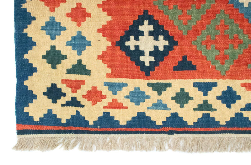 Kelim Carpet - orientalisk matta - 200 x 155 cm - orange