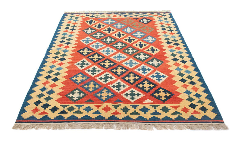 Kelim Carpet - orientalisk matta - 200 x 155 cm - orange