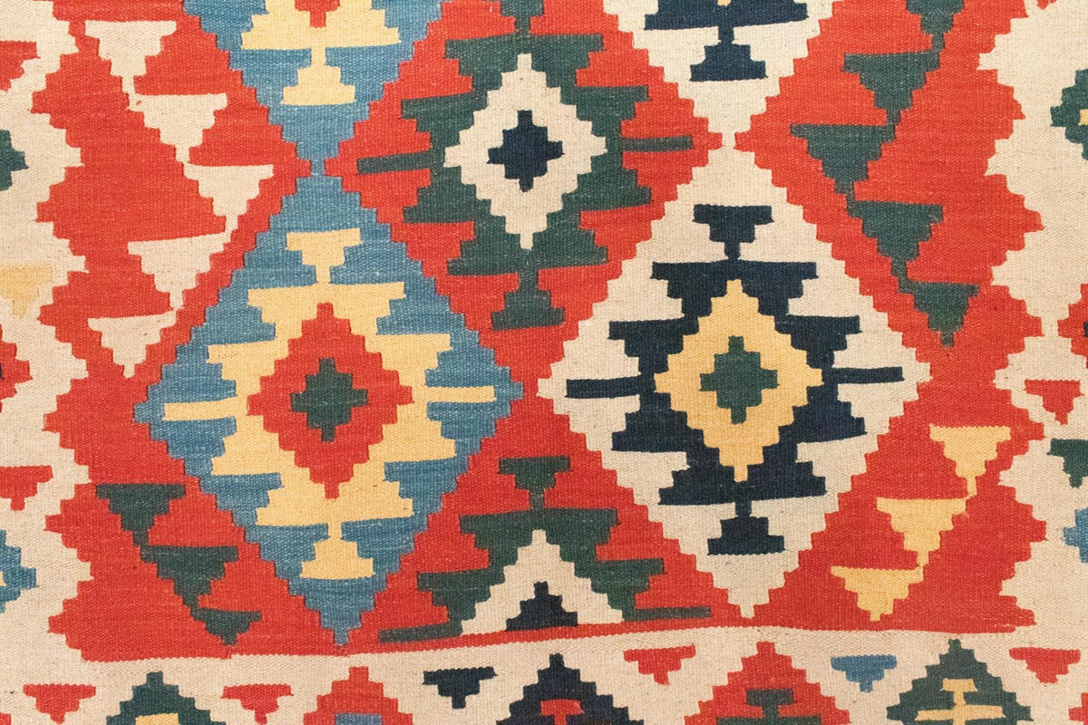 Kelim Carpet - orientalisk matta - 203 x 150 cm - orange