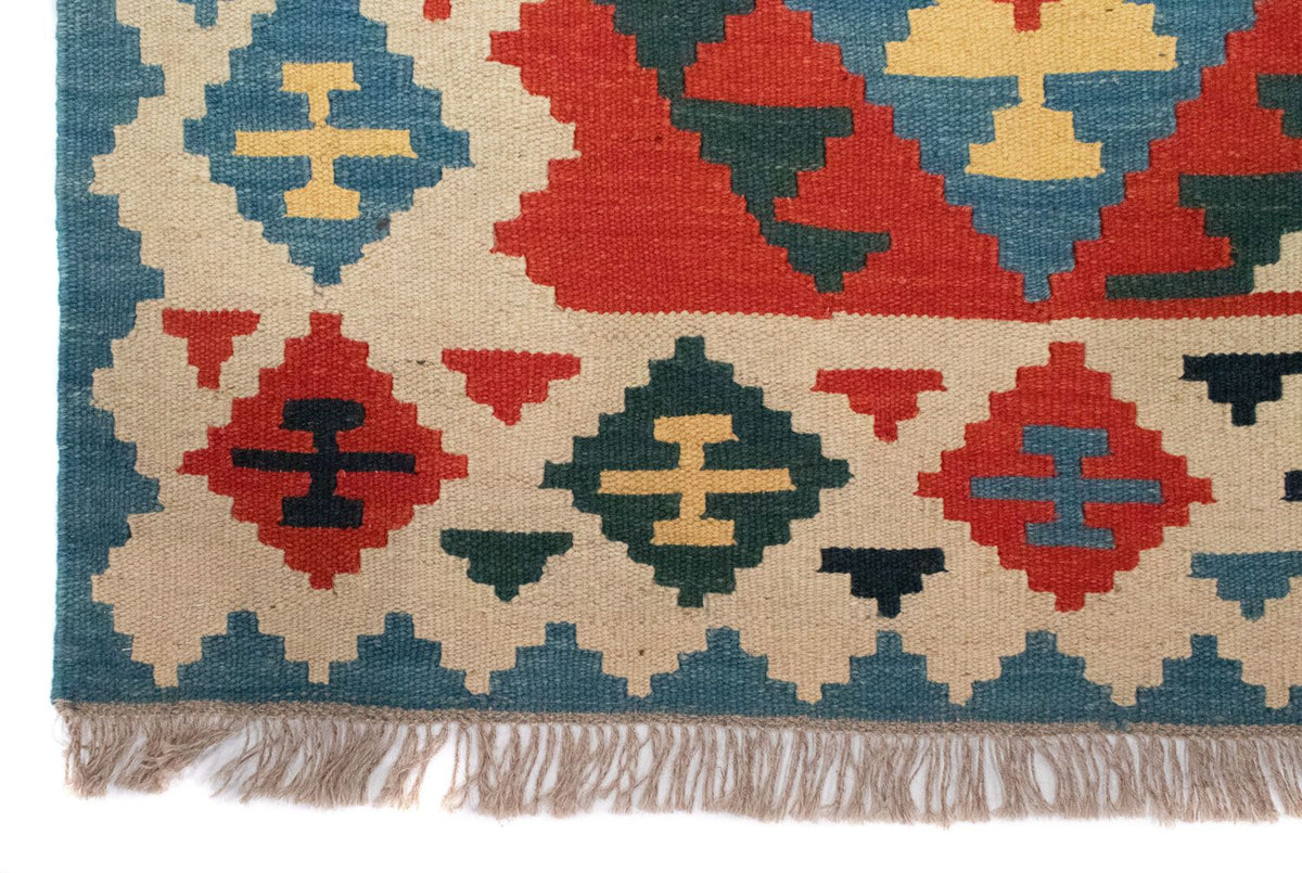 Kelim Carpet - orientalisk matta - 203 x 150 cm - orange