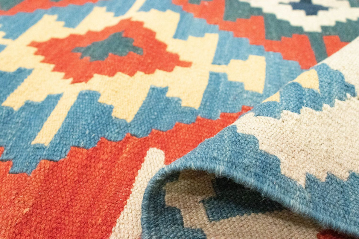 Kelim Carpet - orientalisk matta - 203 x 150 cm - orange