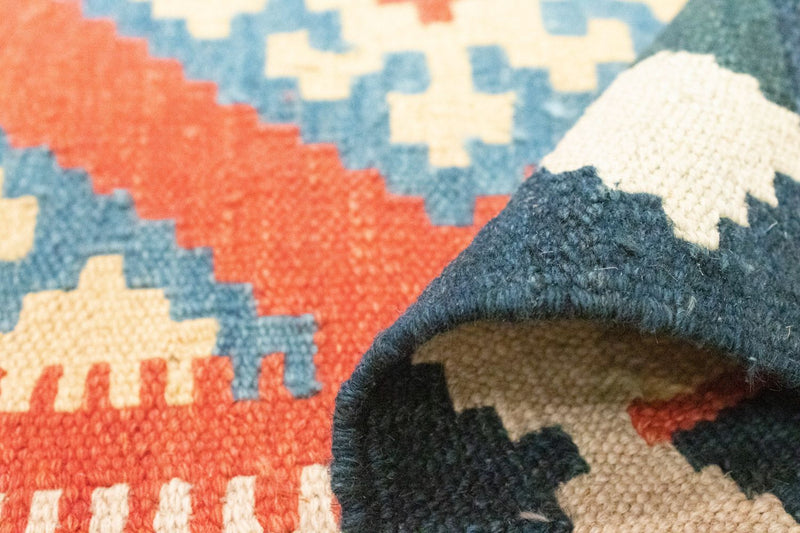 Kelim Carpet - orientalisk matta - 203 x 143 cm - orange