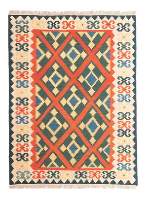 Kelim Carpet - orientalisk matta - 210 x 155 cm - orange