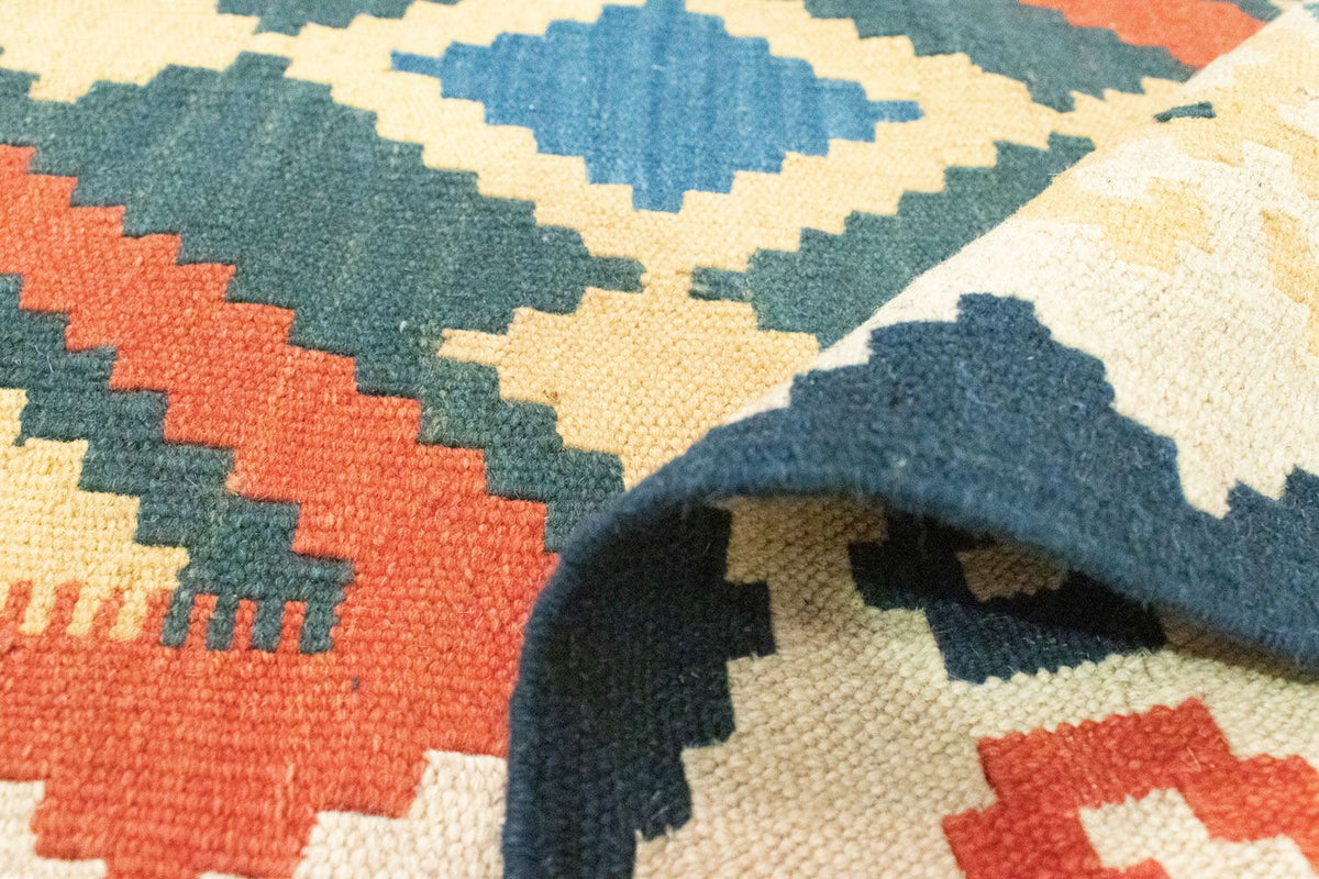 Kelim Carpet - orientalisk matta - 210 x 155 cm - orange