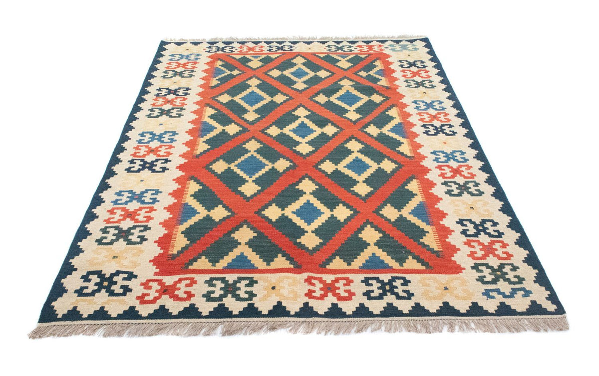 Kelim Carpet - orientalisk matta - 210 x 155 cm - orange