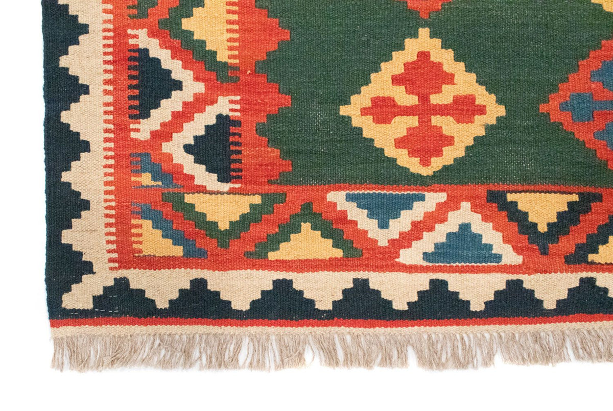 Kelim Carpet - orientalisk matta - 217 x 148 cm - grön