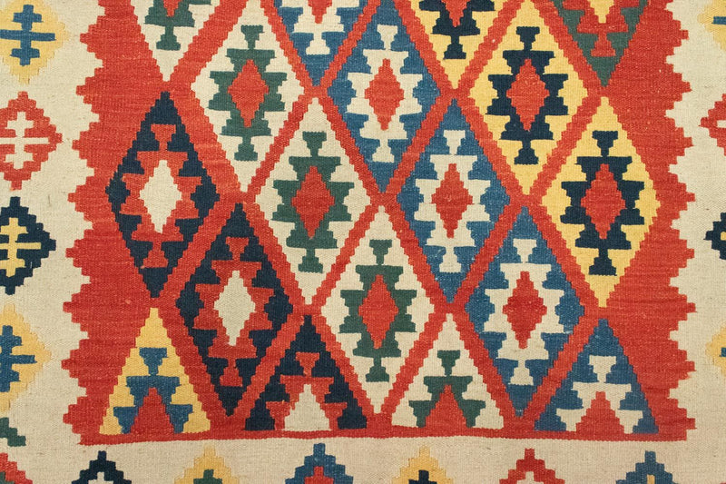 Kelim Carpet - orientalisk matta - 205 x 153 cm - orange