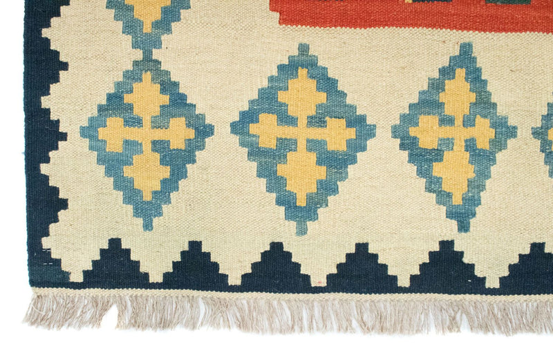 Kelim Carpet - orientalisk matta - 205 x 155 cm - orange