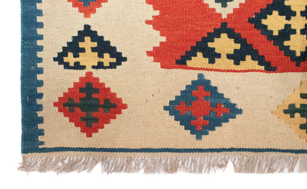 Kelim Carpet - orientalisk matta - 200 x 148 cm - orange