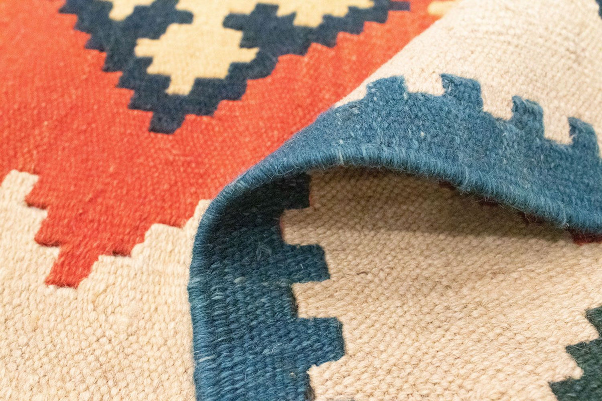 Kelim Carpet - orientalisk matta - 200 x 148 cm - orange