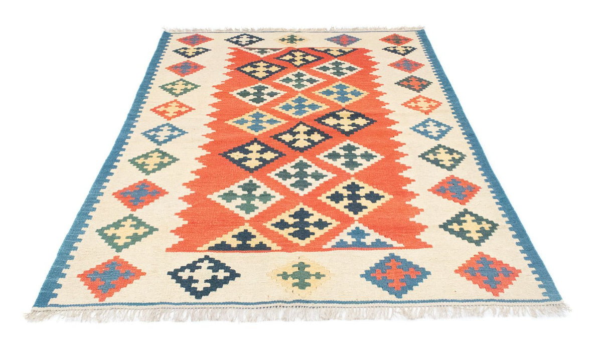 Kelim Carpet - orientalisk matta - 200 x 148 cm - orange
