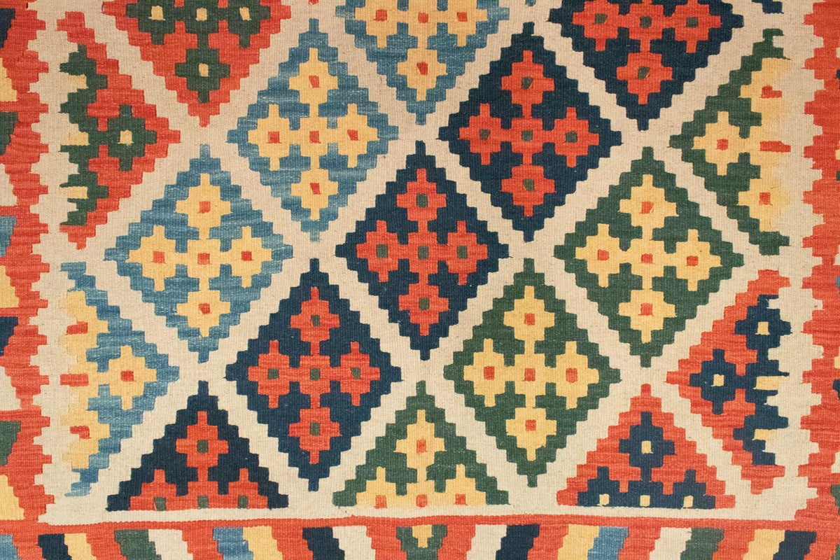 Kelim Carpet - orientalisk matta - 205 x 157 cm - orange