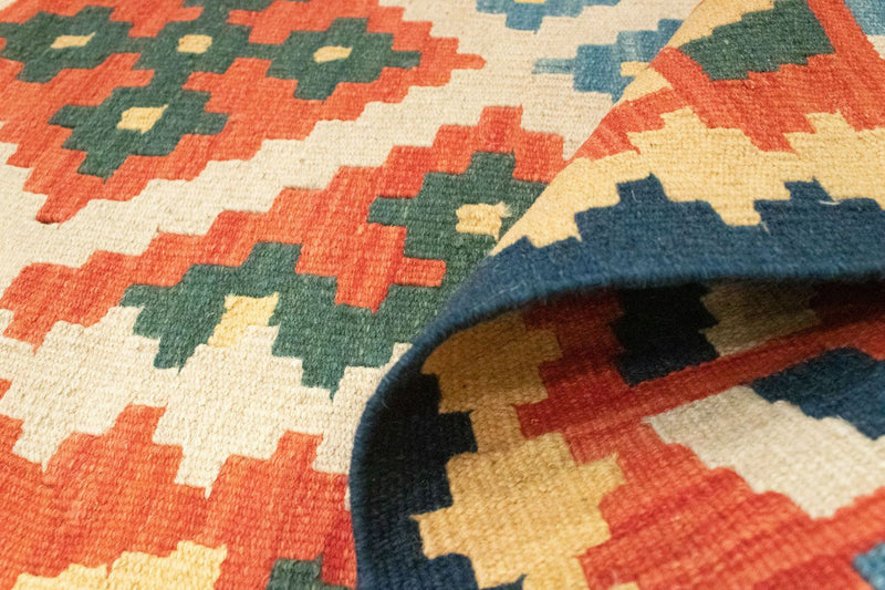 Kelim Carpet - orientalisk matta - 205 x 157 cm - orange