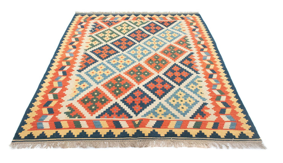 Kelim Carpet - orientalisk matta - 205 x 157 cm - orange