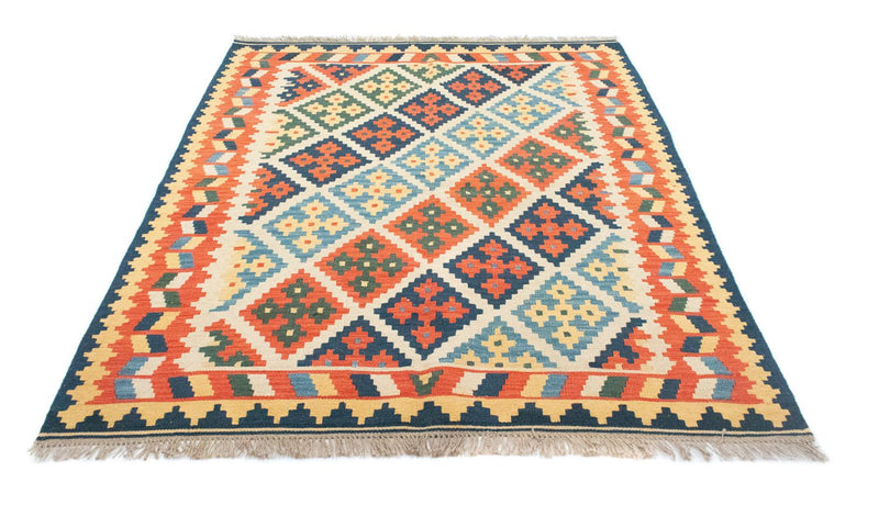 Kelim Carpet - orientalisk matta - 205 x 157 cm - orange