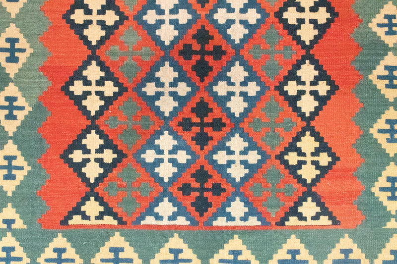 Kelim Carpet - orientalisk matta - 202 x 150 cm - orange