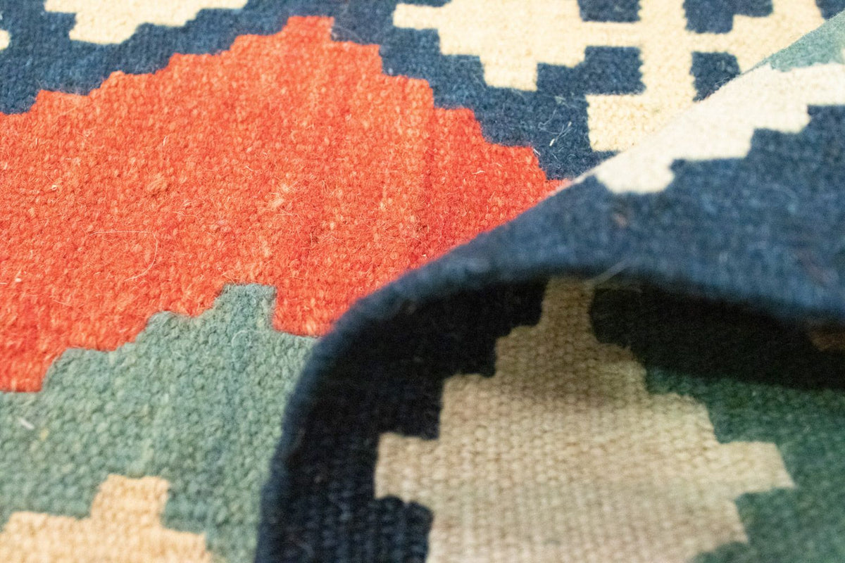 Kelim Carpet - orientalisk matta - 202 x 150 cm - orange