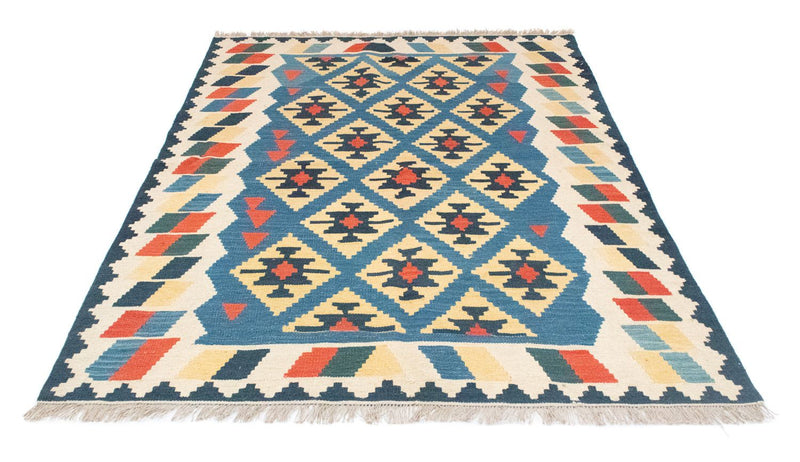 Kelim Carpet - orientalisk matta - 205 x 156 cm - blå