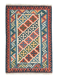 Kelim Carpet - orientalisk matta - 187 x 127 cm - orange