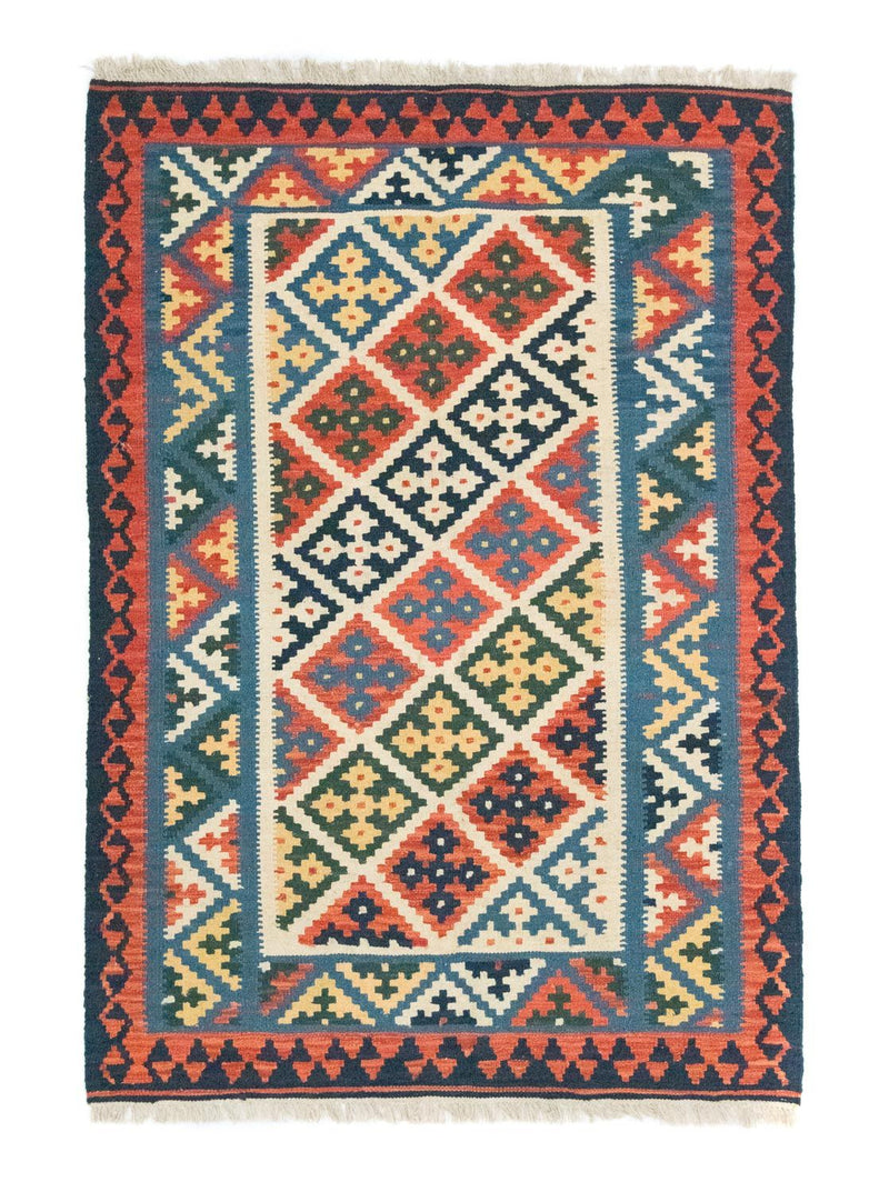 Kelim Carpet - orientalisk matta - 187 x 127 cm - orange