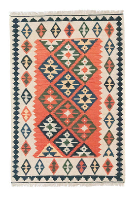 Kelim Carpet - orientalisk matta - 185 x 122 cm - orange