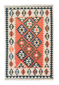 Kelim Carpet - orientalisk matta - 185 x 122 cm - orange