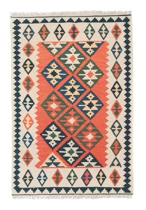 Kelim Carpet - orientalisk matta - 185 x 122 cm - orange