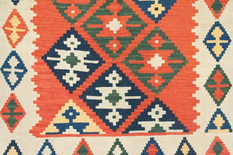 Kelim Carpet - orientalisk matta - 185 x 122 cm - orange