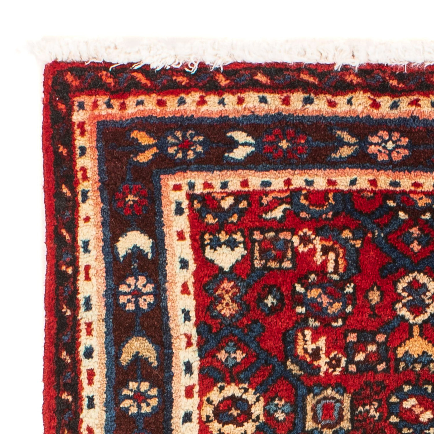 Persisk matta - Nomadic - 81 x 60 cm - mörkröd